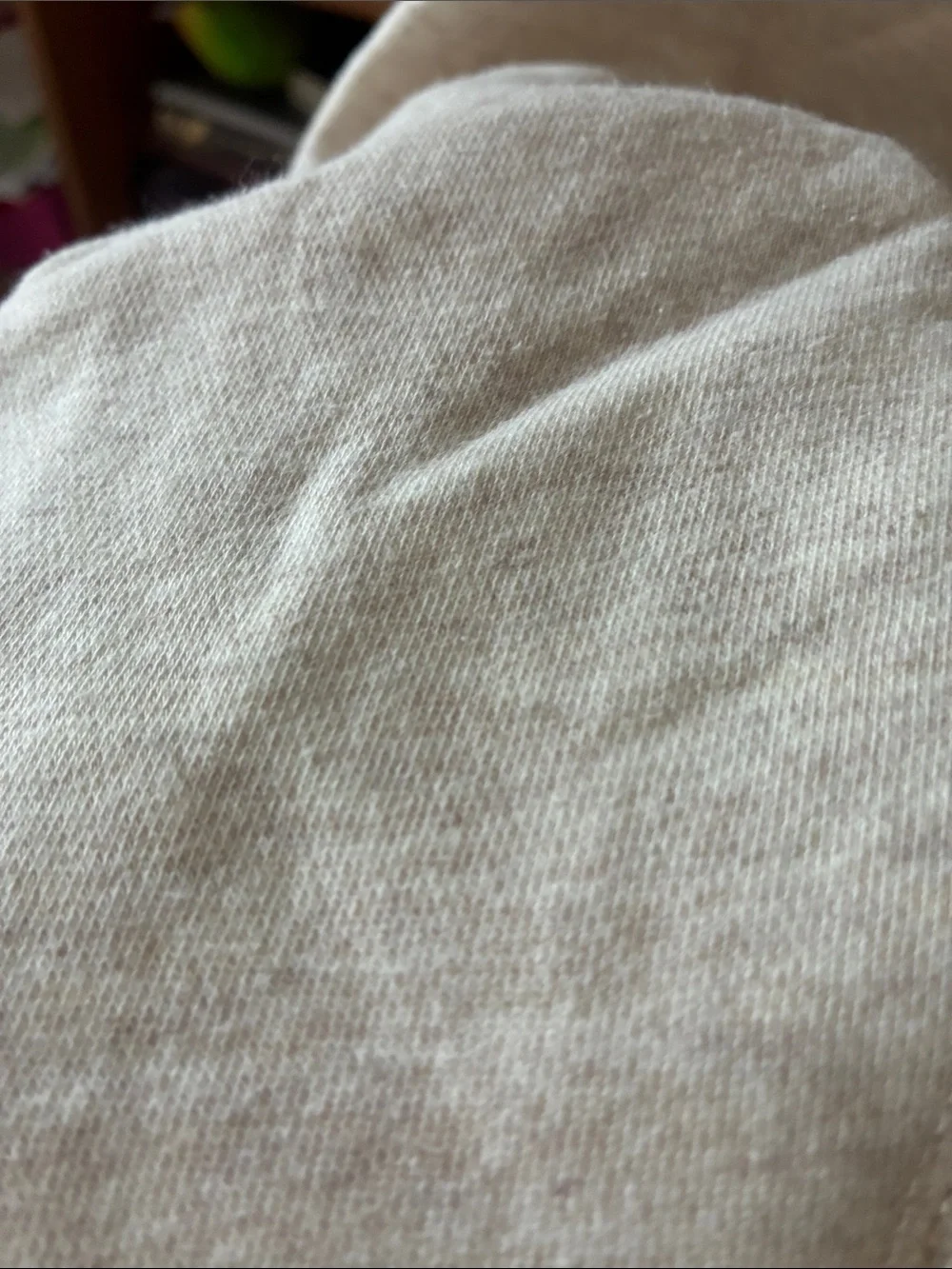 GAP Cream Sweatshirt with Yellow Smiley Graphic